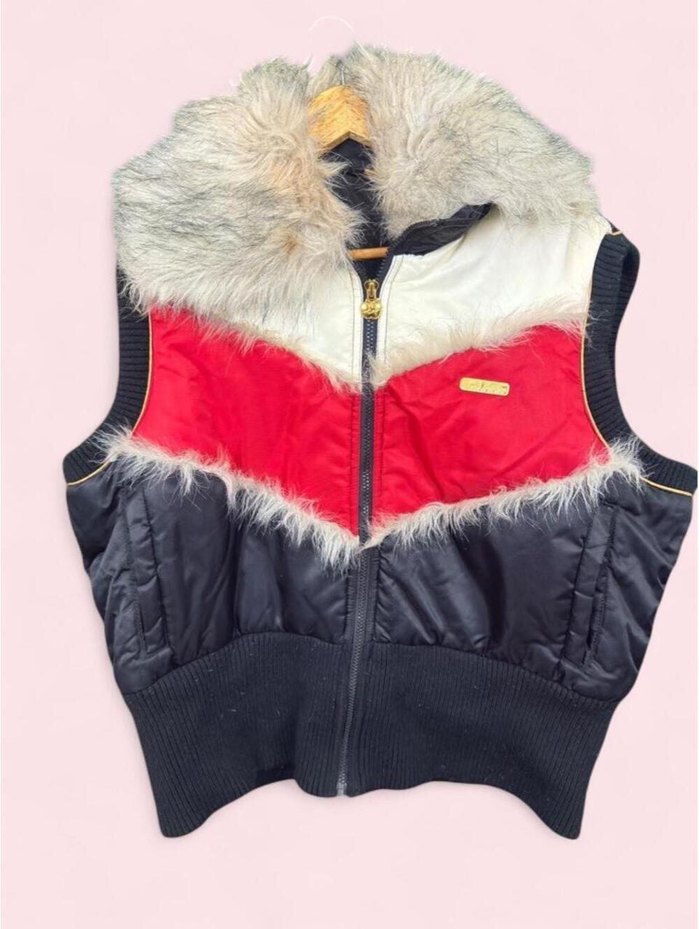 Apple Bottoms faux fur puffer vest